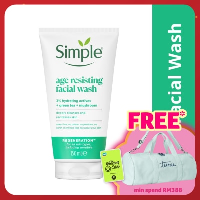 SIMPLE Regeneration Age Resisting Facial Wash 150ml