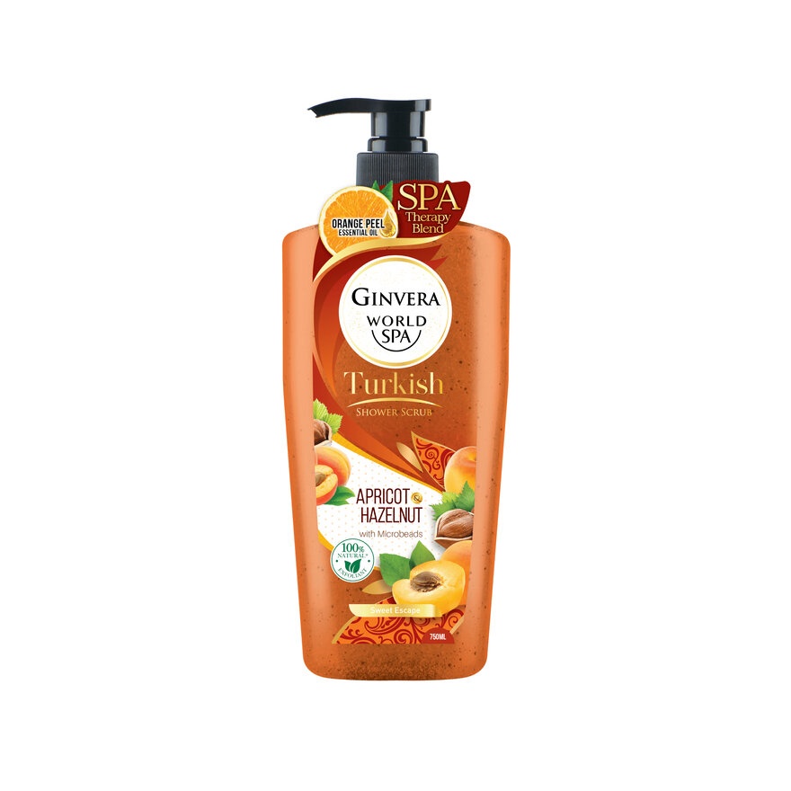 Real Spa Apricot Nourshing Shower Scrub 750g image