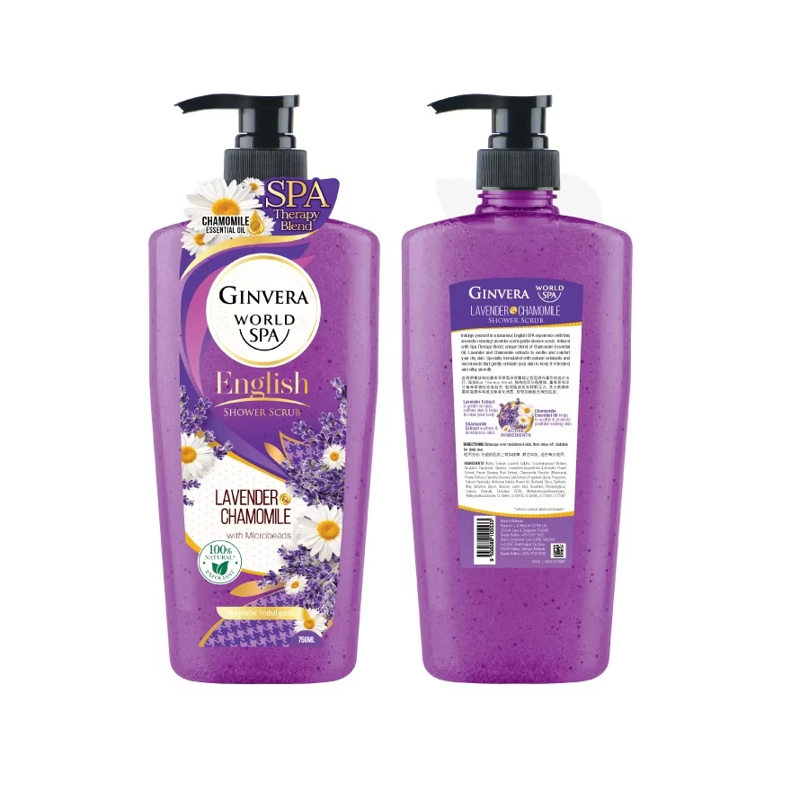Real Spa Lavender Shower Scrub 750g image