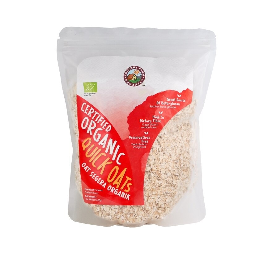 Organic Finland Quick Oats 500g