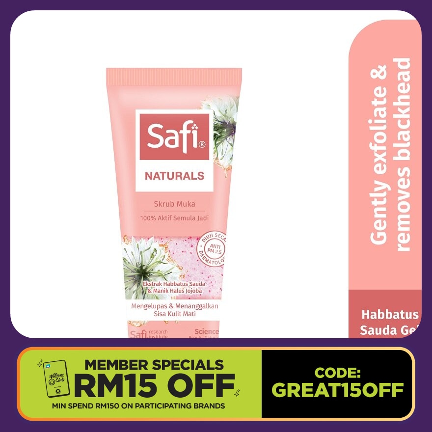 Naturals Facial Scrub Habbatus Sauda 100G
