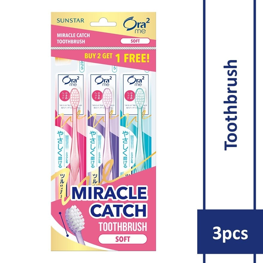 me MC Toothbrush Compact Head Value Pack Soft 3s