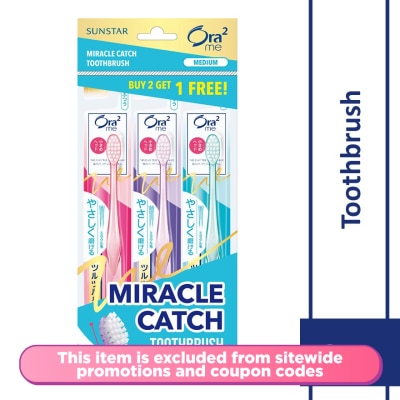 ORA2 me MC Toothbrush Compact Head Value Pack Medium 3s