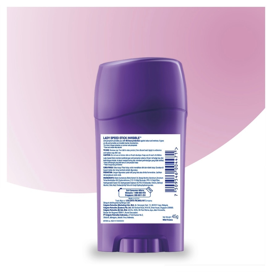 Lady Speed Stick Wild Freesia Deodorant 45g