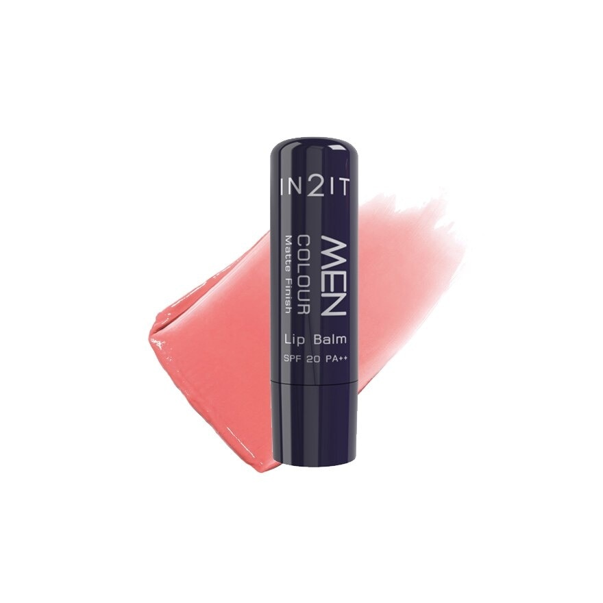 Men Colour Matte Finish Lip Balm SPF 20PA++ Yam MCBM01