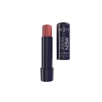 IN2IT MEN Men Colour Matte Finish Lip Balm SPF 20PA++ Yam MCBM01