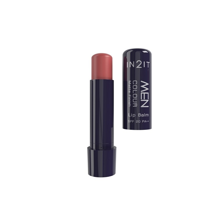 Men Colour Matte Finish Lip Balm SPF 20PA++ Yam MCBM01