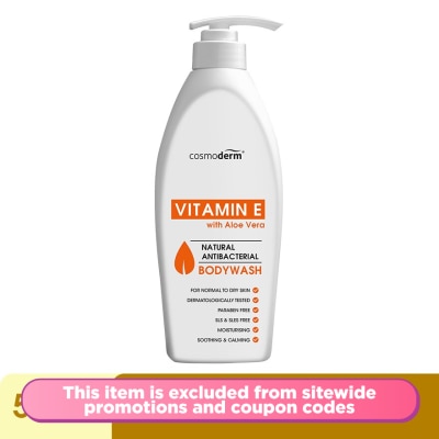 COSMODERM Vitamin E Natural Antibacterial Body Wash 500ml