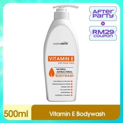 COSMODERM Vitamin E Natural Antibacterial Body Wash 500ml