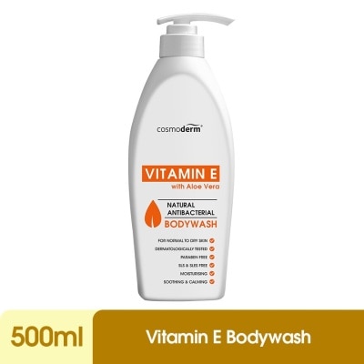 COSMODERM Vitamin E Natural Antibacterial Body Wash 500ml