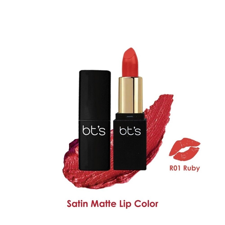 SATIN MATTE LIP COLOR R01 RUBY