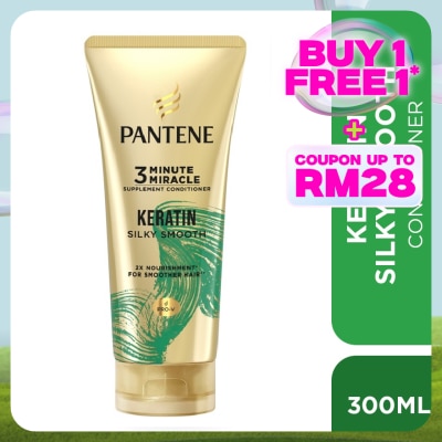 PANTENE 3 Minute Miracles Conditioner 300ml Keratin Smooth