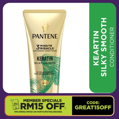PANTENE 3 Minute Miracles Conditioner 300ml Keratin Smooth