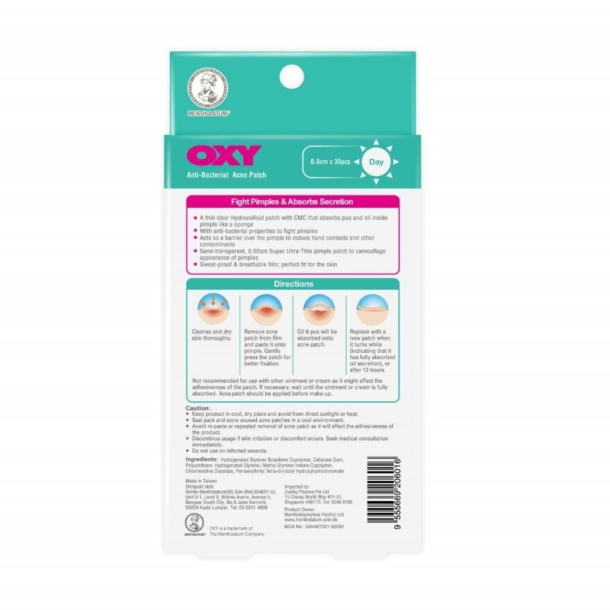 Anti-Bacterial Acne Patch 35's