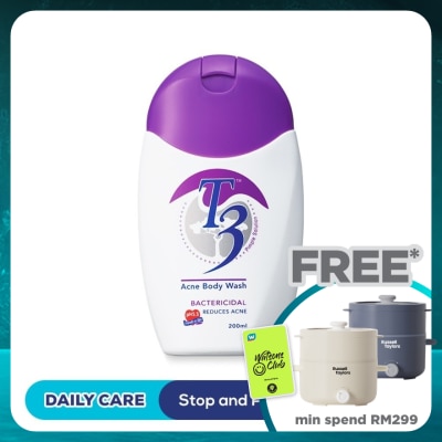 T3 Acne Body Wash - Bactericidal 200ml
