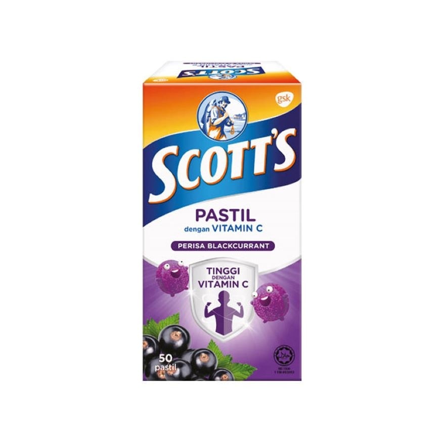 Vitamin C Pastilles Blackcurrant 50S For Kids