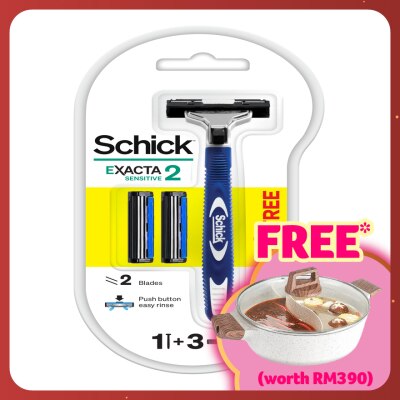 SCHICK Exacta2 System Razor 1's + Refill 2's