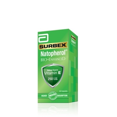 SURBEX Natopherol Vitamin E 250IU 60s (exp date: Dec 2024)