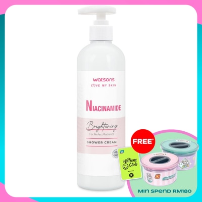 WATSONS Niacinamide Brightening Cream Body Wash 490ml