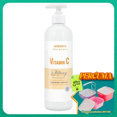 WATSONS - Vitamin C Whitening Cream Body Wash 490ml