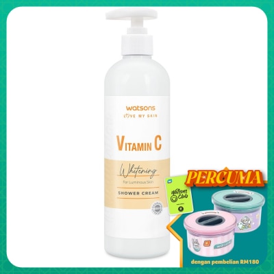 WATSONS Vitamin C Whitening Cream Body Wash 490ml