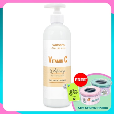 WATSONS Vitamin C Whitening Cream Body Wash 490ml
