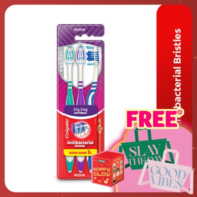 COLGATE Colgate ZigZag Toothbrush Valuepack 3s (Medium)