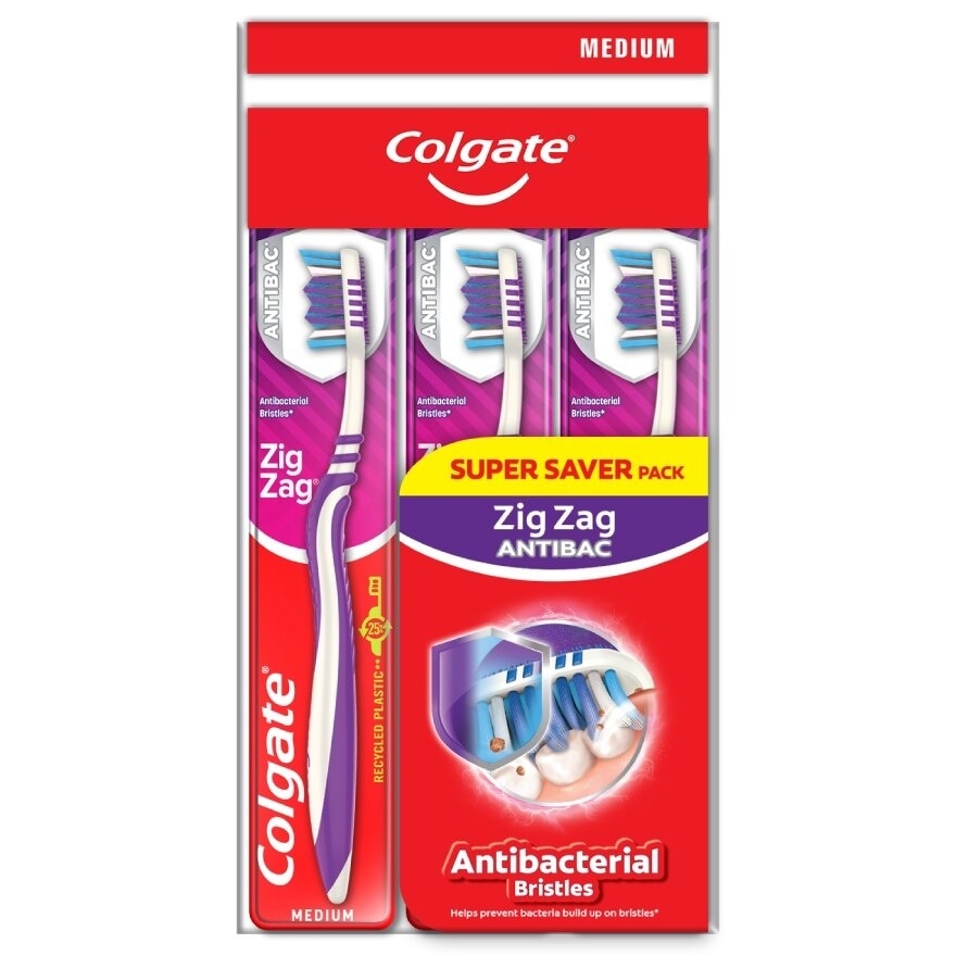 ZigZag Toothbrush Valuepack (Medium) 3s