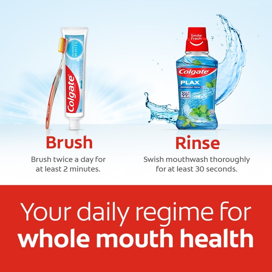 Colgate Advanced White Whitening Toothpaste 2x160g Valuepack