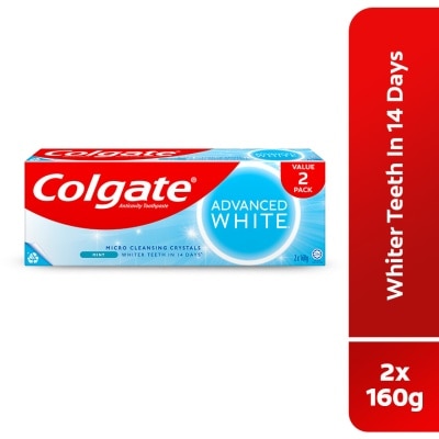COLGATE - Colgate Advanced White Whitening Toothpaste 2x160g Valuepack
