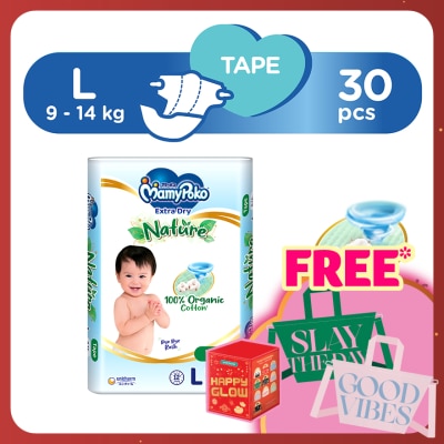MAMYPOKO Baby Diapers Extra Dry Tape L 30s