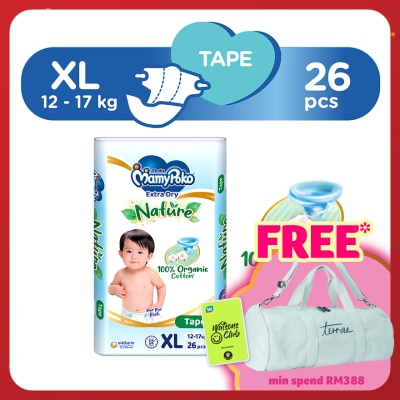 MAMYPOKO Baby Diapers Extra Dry Tape Xl 26s