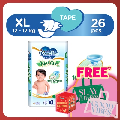 MAMYPOKO Baby Diapers Extra Dry Tape Xl 26s