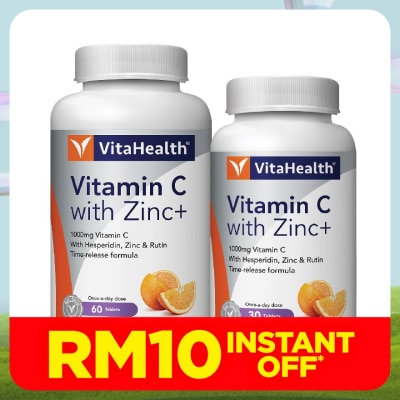 VITAHEALTH Vitamin C With Zinc+ 60s+30s