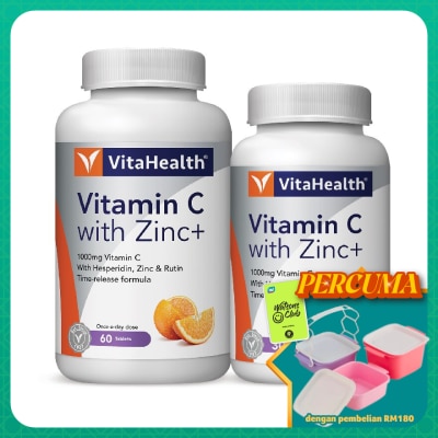VITAHEALTH - Vitamin C With Zinc+ 60s+30s