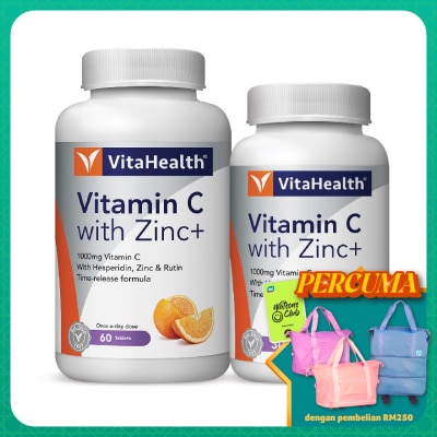 VITAHEALTH Vitamin C With Zinc+ 60s+30s
