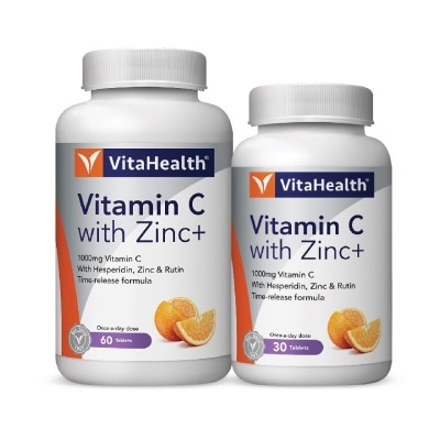 VITAHEALTH Vitamin C With Zinc+ 60s+30s