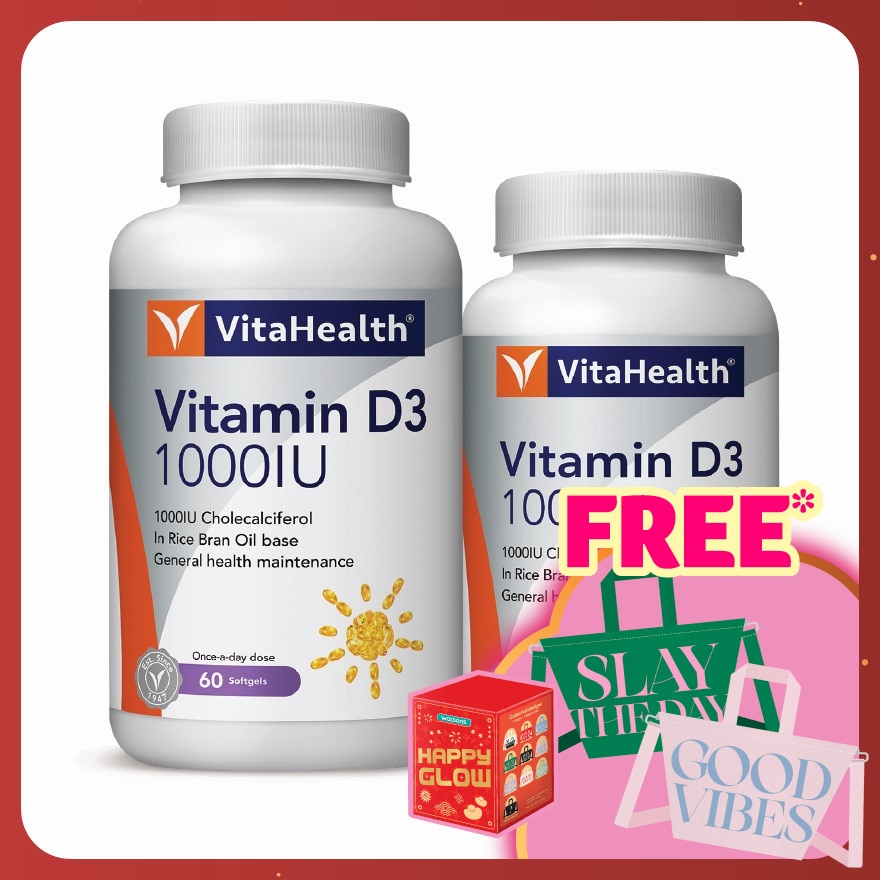 Vitamin D3 1000IU 60s+30s