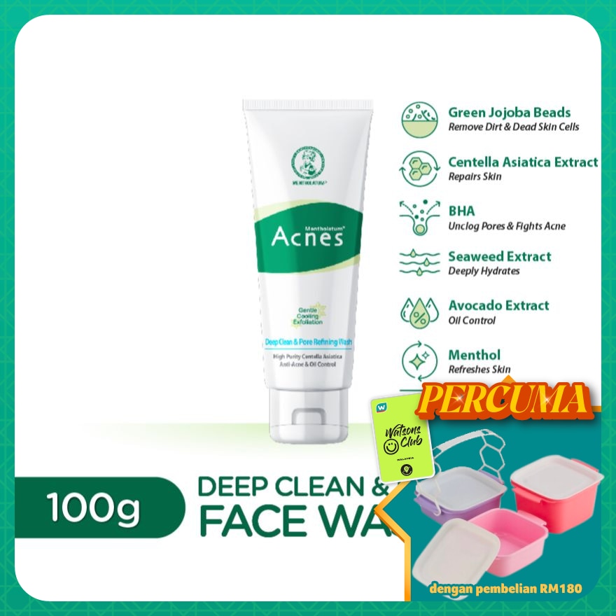 Acnes Deep Clean & Pore Refining Wash 100g