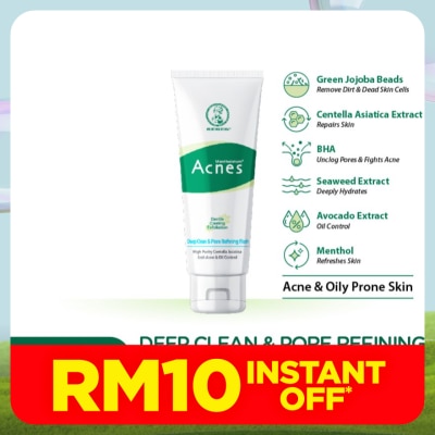 MENTHOLATUM ACNES Acnes Deep Clean & Pore Refining Wash 100g