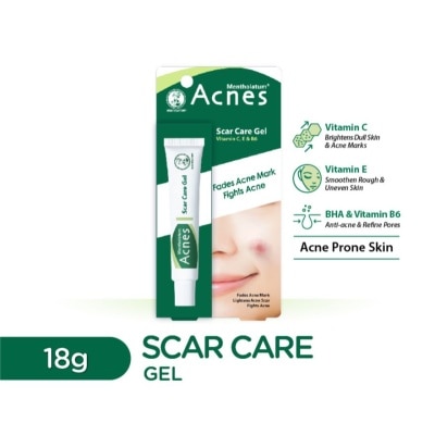 MENTHOLATUM ACNES Scar Care Gel 18 gram  (Lightens Pimple Mark)