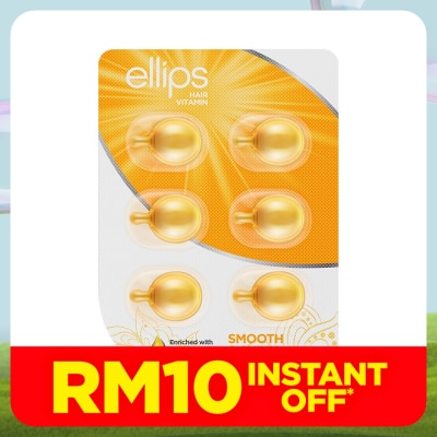 ELLIPS Hair Vitamin Smooth & Shiny With Aloe Vera 6's