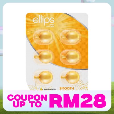 ELLIPS Hair Vitamin Smooth & Shiny With Aloe Vera 6's