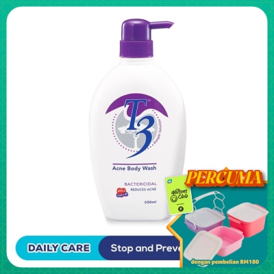 T3 - Acne Body Wash - Bactericidal 550 ml