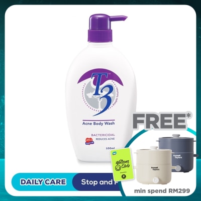 T3 Acne Body Wash - Bactericidal 550 ml