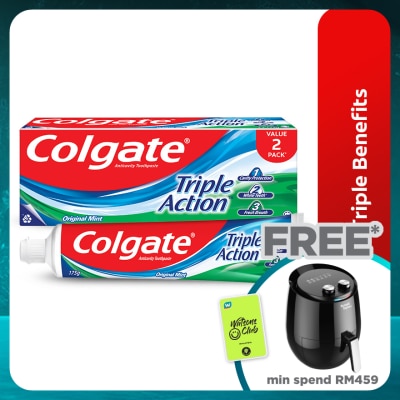 COLGATE Colgate Triple Action Toothpaste Valuepack 175gx2