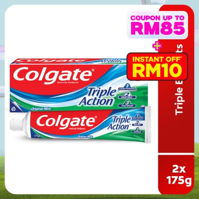 COLGATE Colgate Triple Action Toothpaste Valuepack 175gx2
