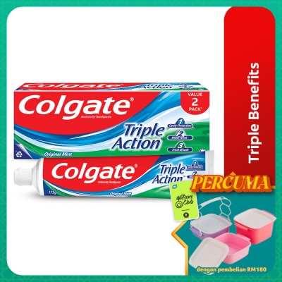 COLGATE - Colgate Triple Action Toothpaste Valuepack 175gx2