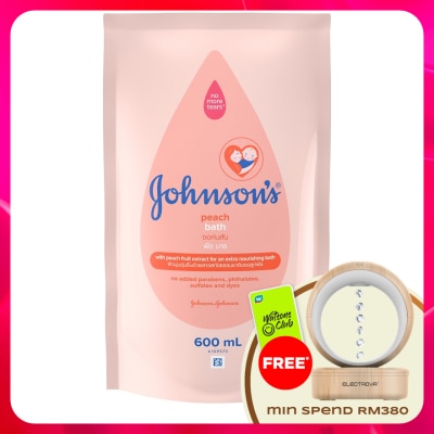 JOHNSON'S - Baby Peach Bath Refill 600ml