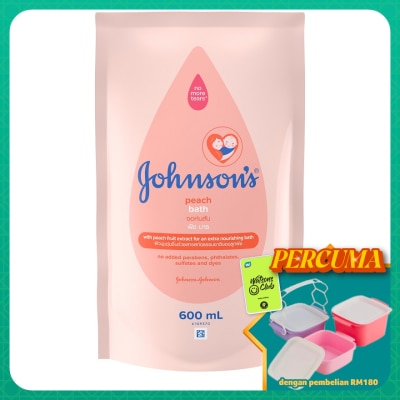 JOHNSON'S - Baby Peach Bath Refill 600ml